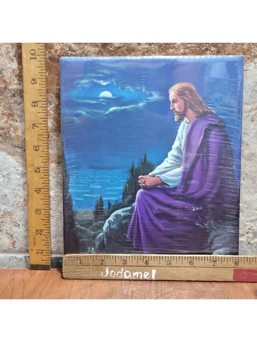 Vintage Unframed Christ on the Mount of Olives Art Print 1985 - Picture 9 of 9
